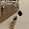Mesh Lipstick Holder Bag Charm Keychain Pendant Cosmetic Organizer for Purse/Keys Decoration