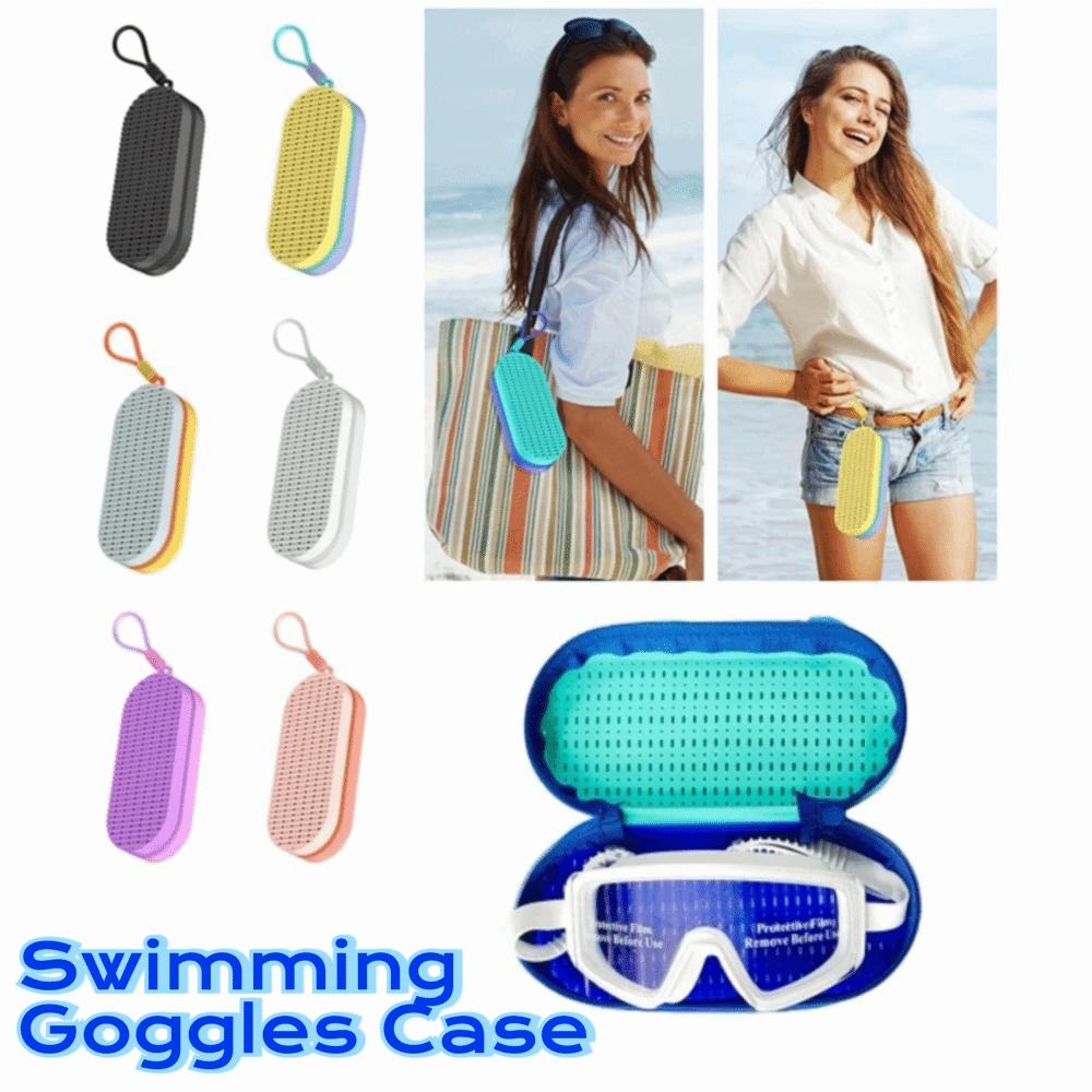 Portable Swimming Goggles Case Silicone Sunglasses Organizer Sunglasses Storage