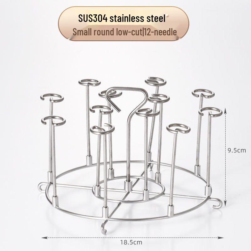 67" Stainless Steel Air Fryer Double-Layer Steaming & Roasting Rack - 4-Pin BBQ & Deep Fryer Accessories with Mesh Shelf.