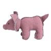 Pet Soft Canvas Fill Cotton Red Pig Shape Teeth Grinding Molar Chewing Biting Interactive Training Toy for Dogs
