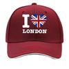 Featuring I Love London Suitable for Women And Unisex Designed for Casual Outdoor Use Lightweight  Sandwich Baseball Cap