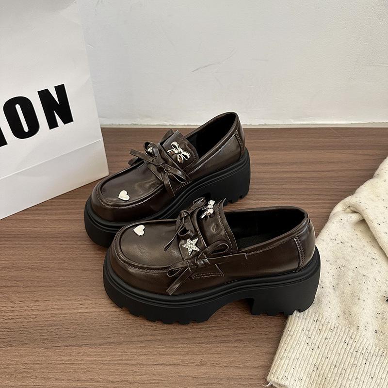 Fashion Shoes for Women Loafers Platform Round Toe High Heel Pumps Woman's Loafers Japanese Style Lolita Mary Jane Shoes Fashion Korean