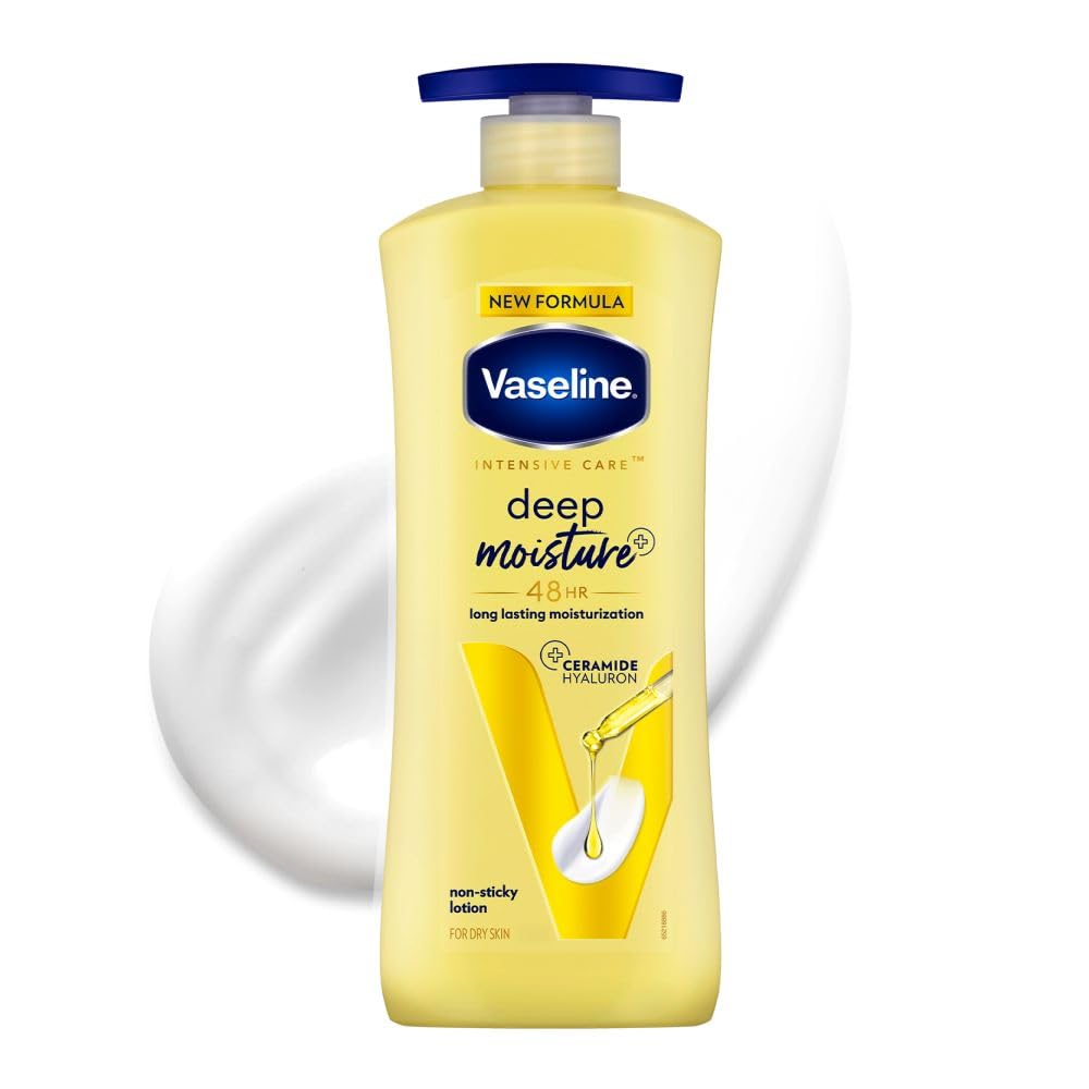 

Vaseline Deep Moisture Body Lotion 400 ml With Ceramides For Dry Skin Fast Absorbing Daily Hydration Care