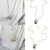 Water Drop Pendant Necklace for Women Titanium Steel Clavicle Chain Waterproof Choker Aesthetic Collar Jewelry Gift