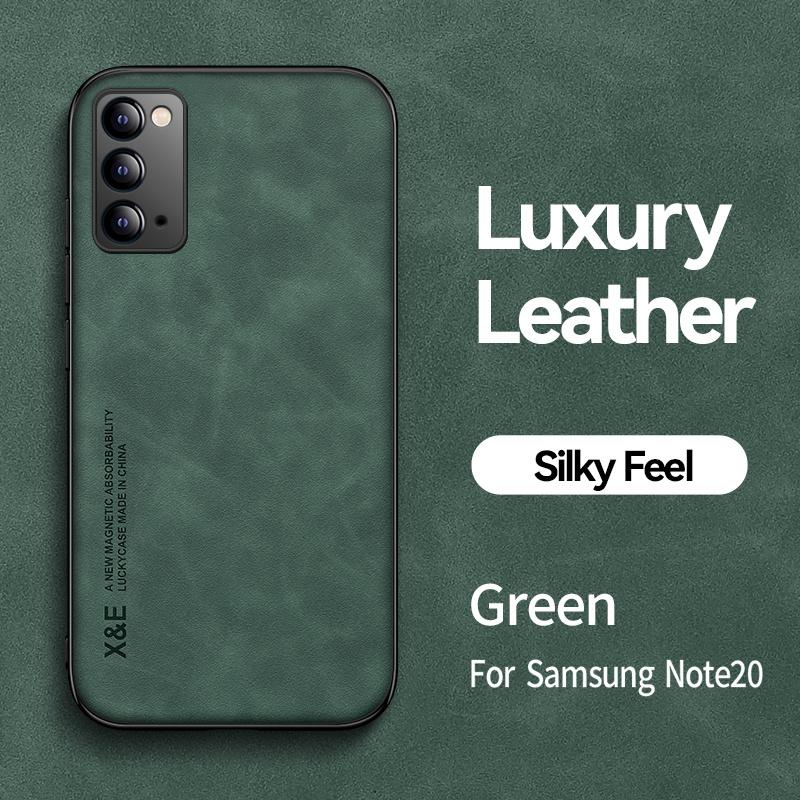 

Funda For Samsung Galaxy Note 20 Case Leather Car Magnetic Holder Back Cover For Samsung Note 20 Note20 Soft Frame Protect Coque For Samsung Note 20