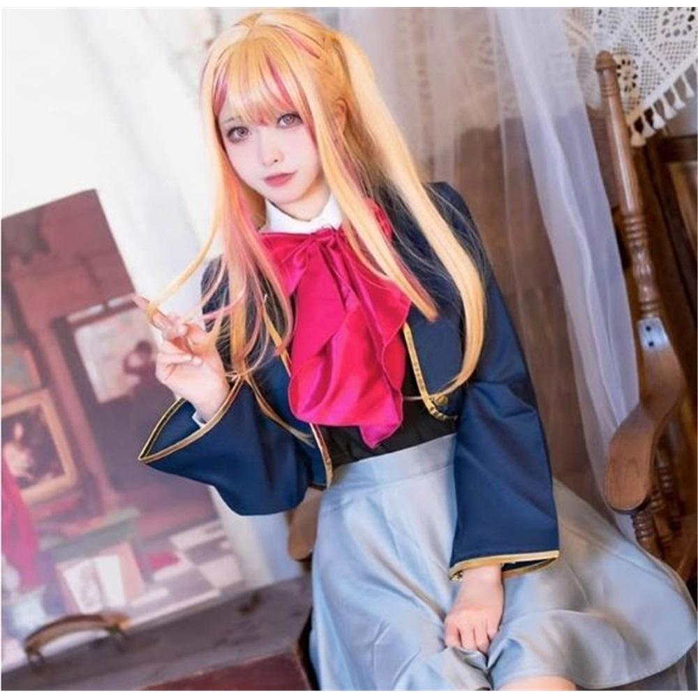 Anime Oshi No Ko Ruby Hoshino Kana Arima Cosplay Costume Blue School Uniform Event Carnival Suit Full Set Ruby Cosplay