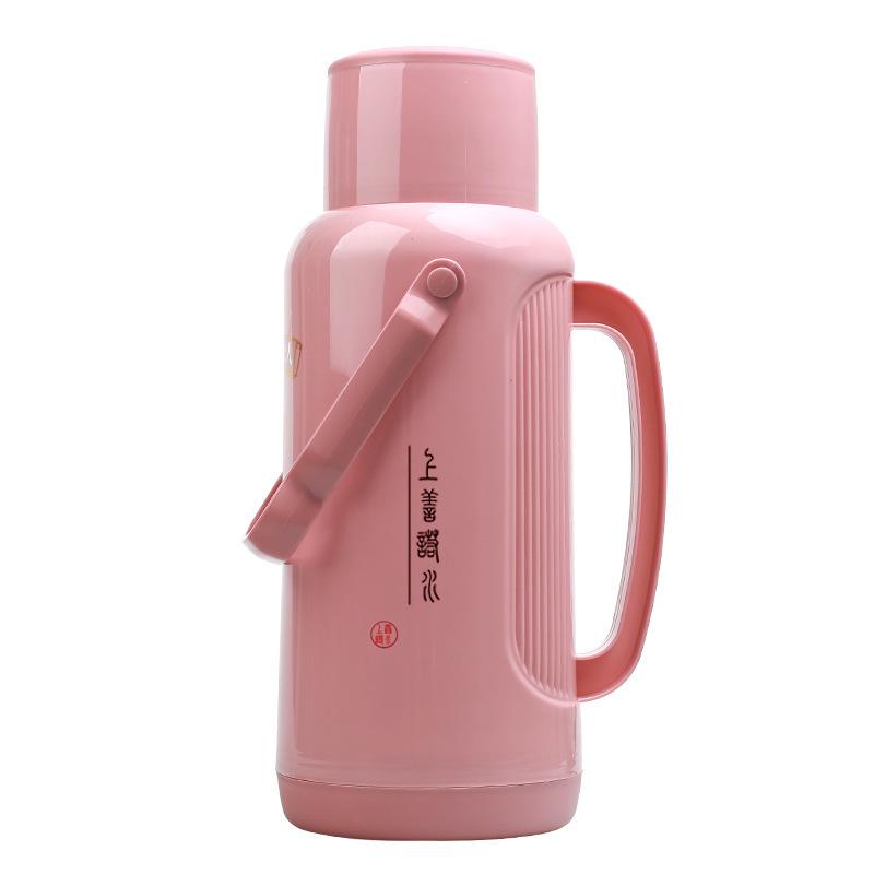 Leather-Covered Glass Liner Thermos Bottle for Dorms - Keeps Water Hot