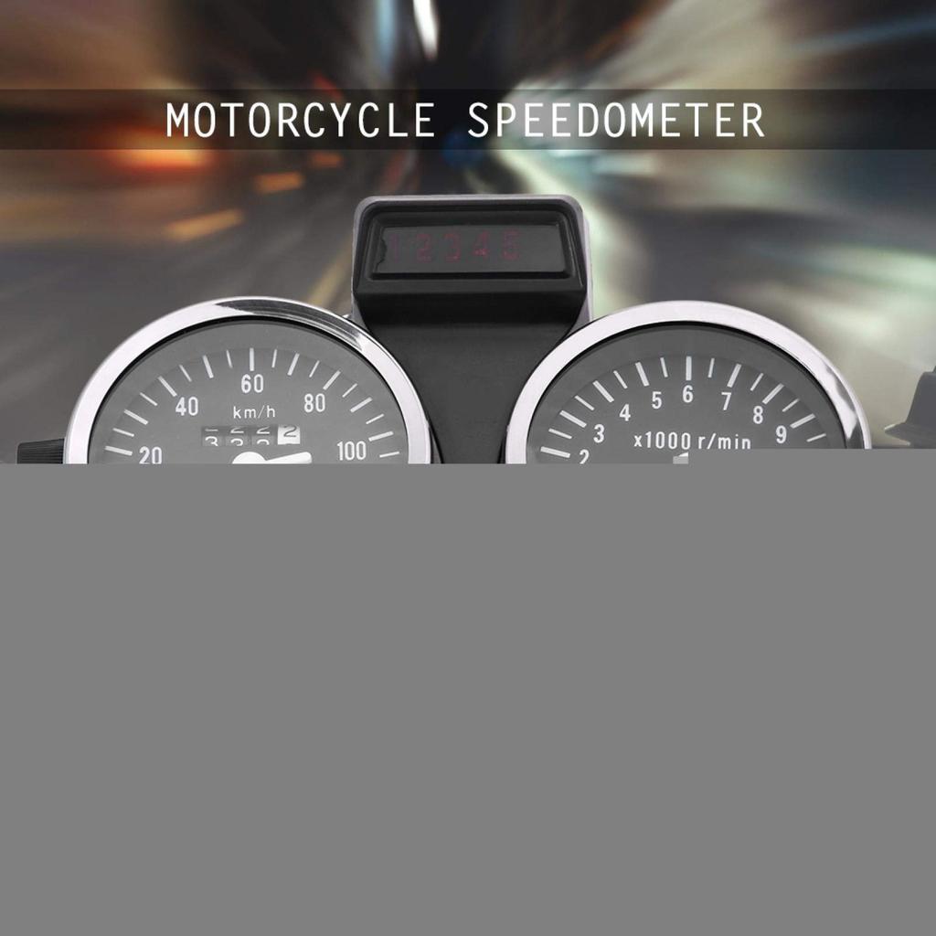 Yctze Motorcycle Speedometer Odometer LED Motorcycle Modification Accessories Speedometer Odometer Tachometer for Suzuki GN125