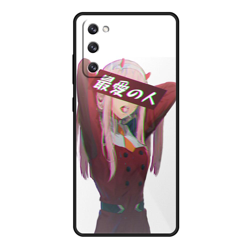Handyhülle für Samsung S21 Plus S9 S10 S20 FE 2022 S7 S10e S22 Ultra 5G S8 Stoßfest Zero Two Darling in the FranXX Anime