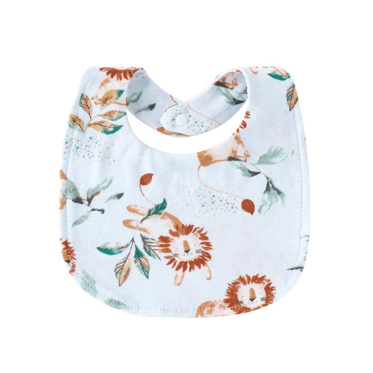 Newborn Baby Bibs Pure Cotton Double Layer Drool Bibs High Absorbency Burp Cloths For Infants Toddlers Soft Skin Friendly