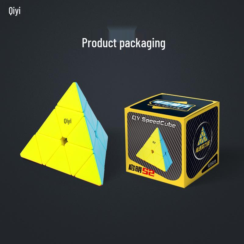 Qiyi S2 Pyramid Rubik s Cube - Triangular 3-Layer Educational Toy for Children