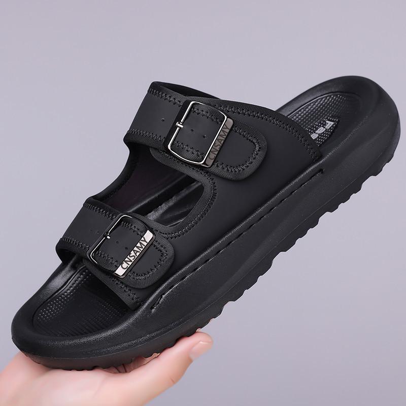 Men's Slippers 2025 Summer Breathable Outdoor Beach Sandals Non Slip Flip Flops New Flat Slippers High Quality Men's Shoes
