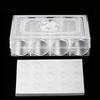 60Pcs/Set Double Buckle Design Round Coin Collection Holder Containers Capsule Professional PS Transparent Coin Storage Box