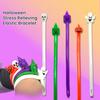 5/10Pcs Halloween Stretchy String Sensory Toy Pumpkin Witch Ghost Skull Stretchy Noodle Stress Anxiety