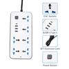6 AC Sockets & 3 USB Power Multi Tap 2m Extension Cord Electrical Socket Outlet Power Strip  Charge
