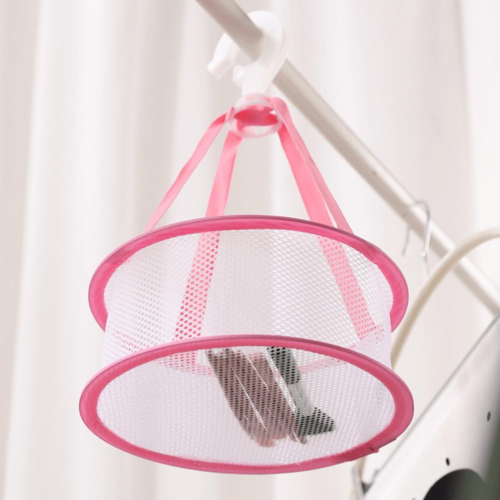

Drying Basket Mesh Net Pocket for Makeup Sponge Hanging Dry Mini Organizer for Blender Cleaning Tools Portable Dryer Accessory розовый