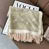 New Winter Double Cored Yarn Scarf Cute and Atmospheric Fashionable Scarf  Thickened  Warm and High End