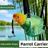 Breathable Parrot Walking Bag Anti Escape Adjustable Strap Portable Bird Carrier with Harness Anti-Fly Pet Carrier Bag
