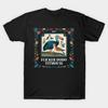 Men Black Print T-shirt Flicker Dodo Titmouse - Bird And Leaves No-Cut Transfer Paper Print Cotton Tshirt