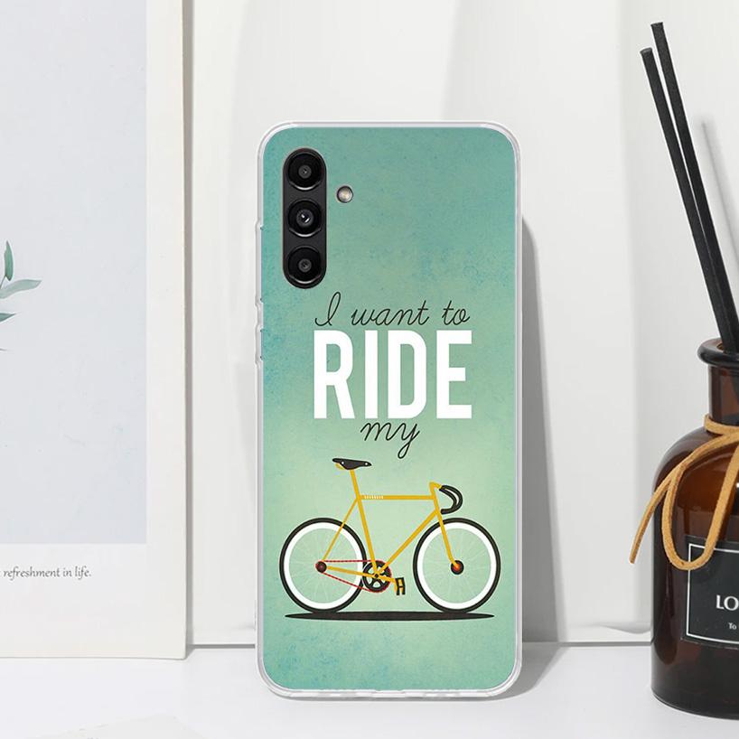 Bicycle Bike Sport Phone Case For Samsung Galaxy A17 A37 A57 A16 A26 A36 A56 A15 A25 A35 A55 A14 A24 A34 A54 A13 A23 A33 A53 A07