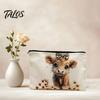 Talos Storage Bag, with Smooth Black Zipper, Large Capacity Thickened Canvas Organizer, for Makeup Stationery Needlework Small Items