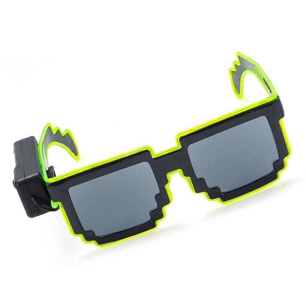 Neon Party Nightclubs Mosaic LED Glasses Neon Rave Shades for Adult Kids