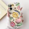 For Realme C67 4G RMX3890 Back Cover Realme C67 5G Case Girly Flower Butterfly Fashion Funda Soft Liquid Silicone Bumper Etui