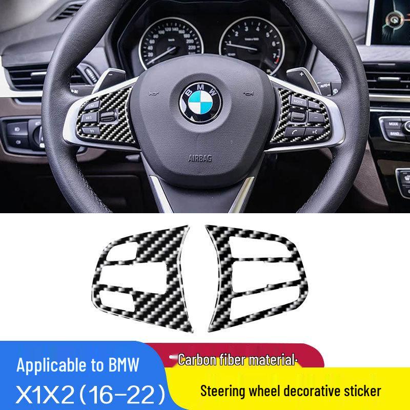 BMW X1/X2 (2016-2022) F48 Lenkradtasten Carbonfaser Dekor Aufkleber