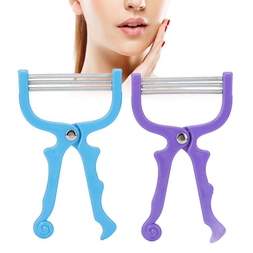 2pcs Facial Hair Remover Effective Face Epilator Spring Device Beauty Tool Portable Face Lips Hair Removal
