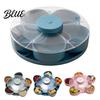 Multi-compartment Serving Tray Heart-Shaped Rotating Snack with 5 Compartments 360 Degrees Spinning Platter for Compartmented Fruits Nuts Dips