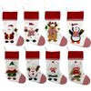 1pcs Linen Christmas Stocking Gift Bag Snowman Hanging Christmas Tree Ornaments Decorations for Festive Holiday Wall Decoration