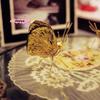 M-Small Metal Handicraft Copper Gold Ant Butterfly Ornament Art Decorative Home Living Room Wedding Party Christmas Gift