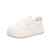 Little white shoes girls versatile spring and autumn flat thick soles 2025 autumn new breathable order surge casual dad sports shoes