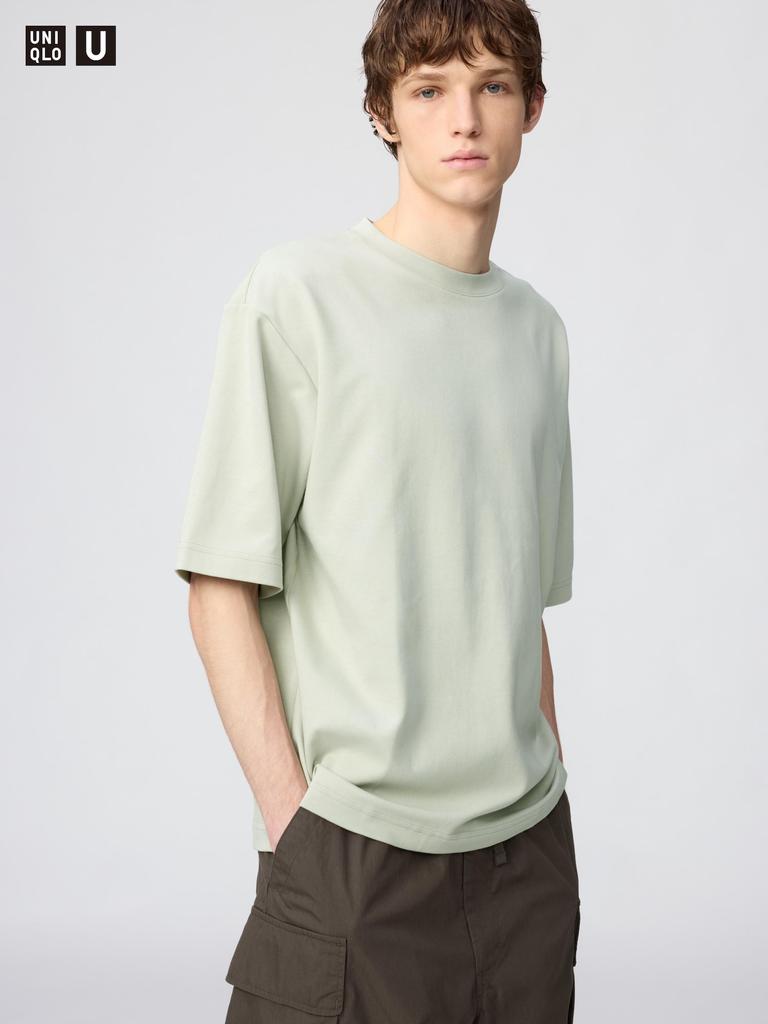 Uniqlo Airism CoTTon Oversized Crew Neck T