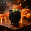 Dekorative Aufbewahrung für Aromatherapie 3D-gedruckter Totenkopf-Pflanzer mit Skelett-Hand-Ständer, Gotischer Sukkulenten-Topf, Halloween-Tischdekorationen