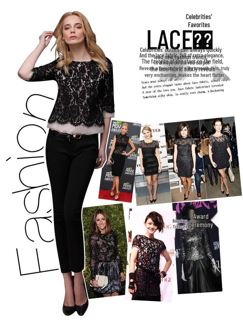 Black & White Transparent Diamond Lace Soft Mesh Fabric for Sexy Base Layer Clothing