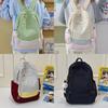 Backpack Fashionable Nylon With Color Contrast Design For School And Outings Use