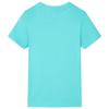 Children's T-shirt with Short Sleeves Aqua 92/104/116/128/140