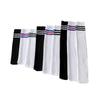 Women's Spring and Summer Thin Preppy Style Three Bar Stripes Long Leg Socks