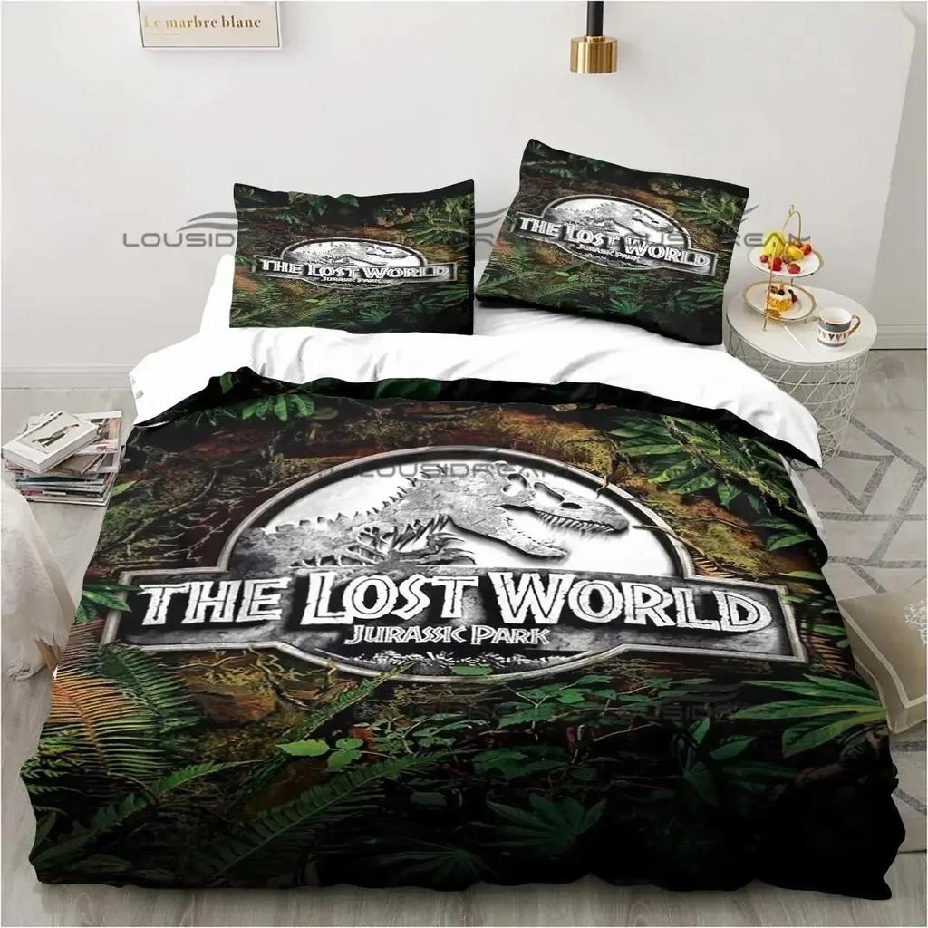 Comforter Jurassic Park Bedding Set 3D Printed Suitable For Bedroom Kids Home Textile