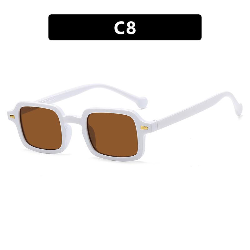 Simple Square Sunglasses Men and Women Retro Glasses Summer Sunshade Beach Fashion Glasses