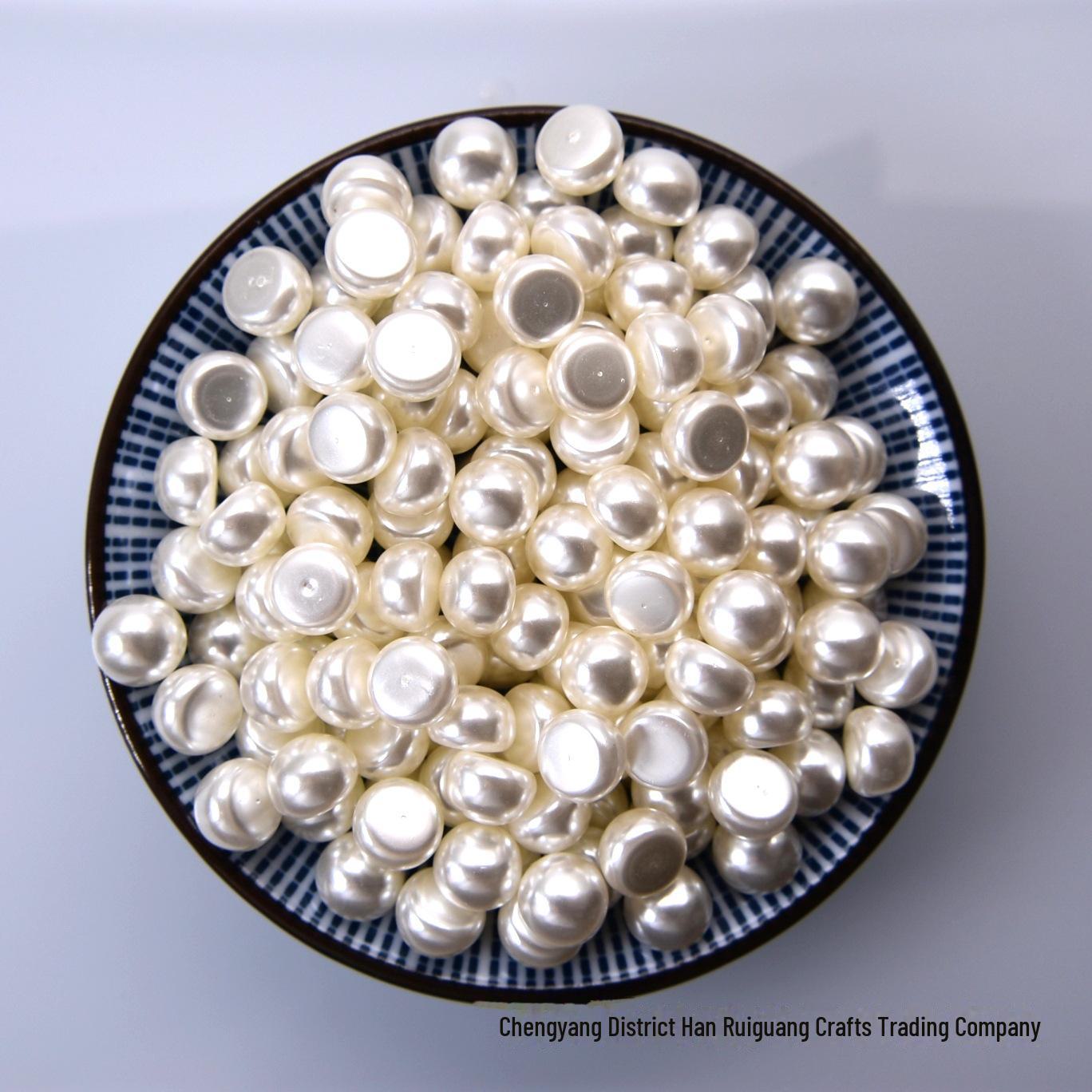 Korean DIY Pearl Semi-Circular Bead Hair Accessories 6mm