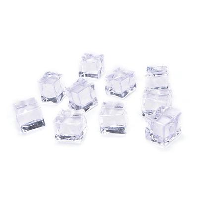 10 stuks/pak nep kunstmatige acryl ijsblokjes helder 2/2,5/3 cm vierkant,