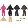 Mens Vintage Rhinestone Embellished Hoodie Pants Set Casual Cotton Tracksuit