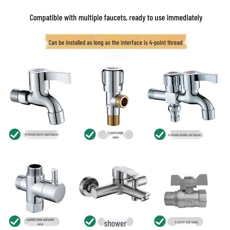 All-Copper Adjustable High-Pressure Spray Gun for Car Wash, Watering, and Floor Cleaning.