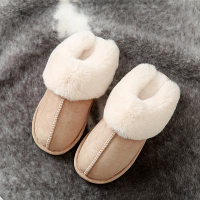 Cotton Slippers Autumn and Winter Home Couple Warm Home Plush Cotton Shoes