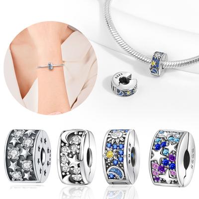 Moon And Star Positioning Buckle Beads Copper Colors For Charms Copper Colors Original Bracelet For Jewelry Making