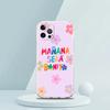 For iPhone 18 15 16 14 13 12 mini 11 Pro Max XS X XR SE 7 8 Plus Silicone Clear Cover Letter Print Kangaroo Luxury Phone Case