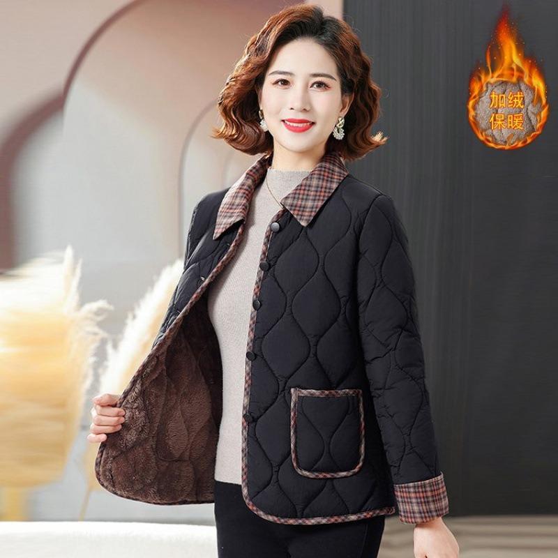 Casual Autumn and Winter Velvet Cotton-padded Jacket Casual Winter Short Cotton-padded Jacket New Cotton-padded Jacket Outer Wear