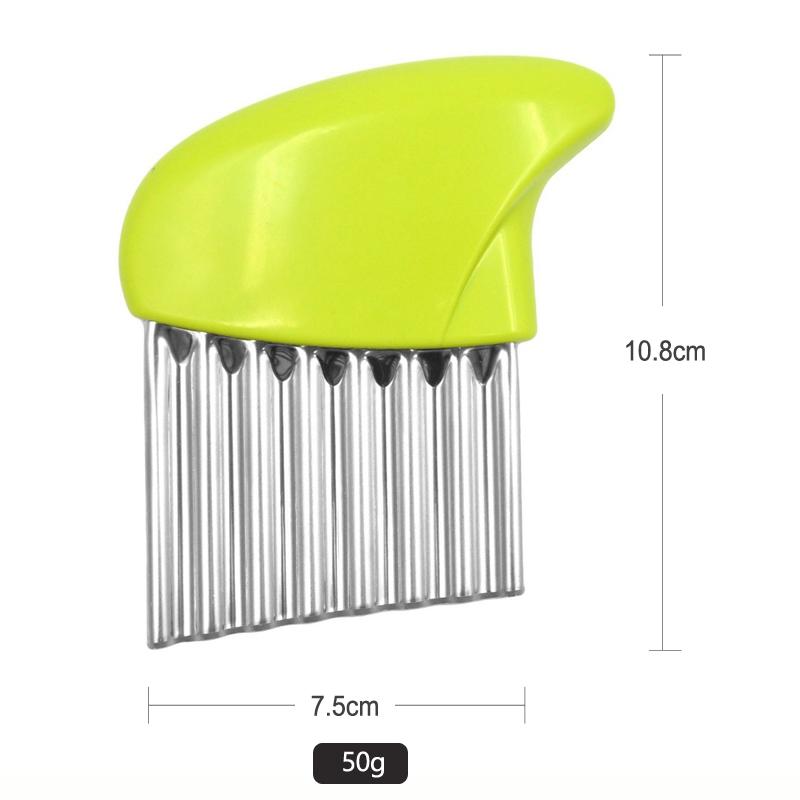 Potato Cutter Slicer Stainless Steel Vegetable Cutter Chopper Crinkle French Fry Potato Chips Cutter Knife Kitchen Tools Gadgets